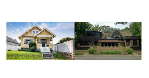 Craftsman Bungalow vs. Prairie Style Bungalows