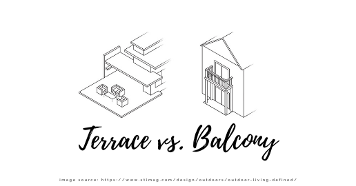 Terrace vs. Balcony